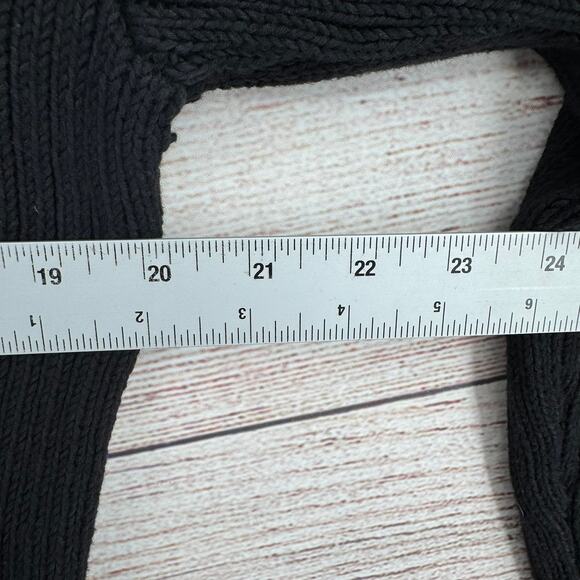 Free People FP Beach Rib Knit Mock Neck Sweater Womens XS Black - Picture 11 of 13